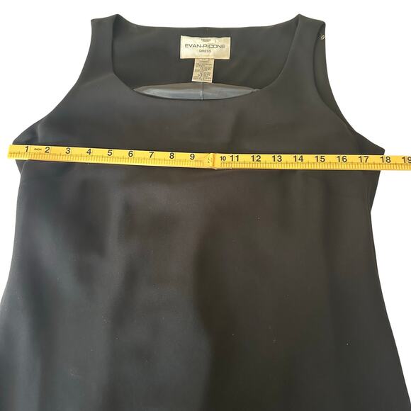 Evan-Piccone Midi Dress Black Women10 Flat Black sleeveless scoop neck - Picture 9 of 11